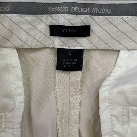 THE LIMITED Editor Mid Rise Beige Flare Leg Dress Pants Women’s Size 8 - Picture 3 of 11